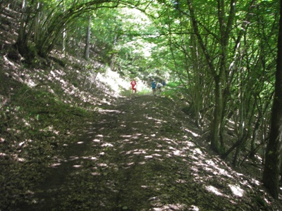 uphill